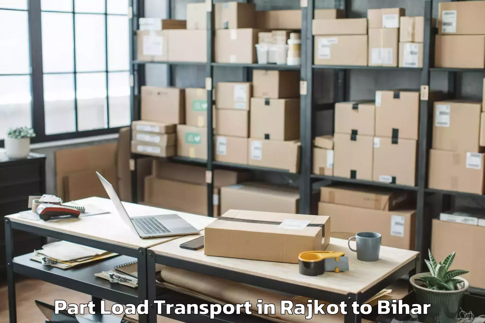 Expert Rajkot to Wazirganj Part Load Transport